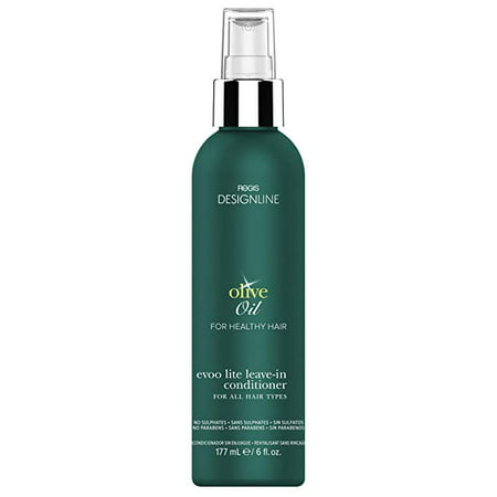 Olive Oil EVOO Lite Leave-in, 6 oz - DESIGNLINE - Leave-In Conditioner Treatment Restores Dry and Damaged Hair without Build-Up and Protects Against Damage, Dryness, and Color Fading