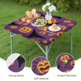 thumbnail image 4 of Decorative Halloween Themed Tablecloth with Elastic Hem 34x34 Inch - Stretch Fit Spooky Design Perfect for Holiday Dining Table Decor, 4 of 6