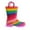 Rainbow, variant on EUXTERPA Girls Glitter Rain Boots Toddler Kids Light Up Rainbow Boots with Handles Toddler Size 10