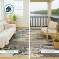 thumbnail image 4 of Addison Rugs Chantille Indoor/Outdoor Transitional Abstract Gray Machine Washable Rectangle Rug, 5' x 7'6", 4 of 8