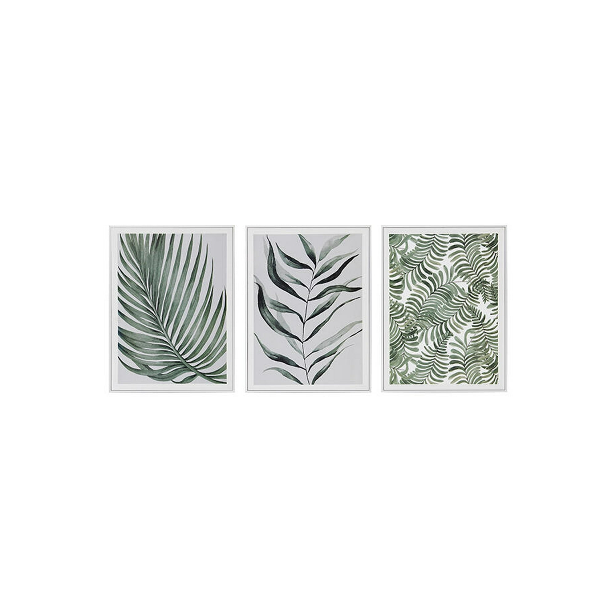 Set De 3 Cuadros 30X40 Mad C/Lam Bl 30X40