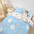 thumbnail image 3 of Homewish Sky Halloween Ghost Bedding,Cute Pink Heart Candy Print Duvet Cover Full,Baby Blue,Halloween Reversible,3-Piece,1 Duvet Cover and 2 Pillowcases, 3 of 6