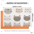 thumbnail image 6 of Yayeee Doormat for Indoor Entrance 32" x 20" Non Slippery Floor Rug, Light Gray Cat Pattern, 6 of 8