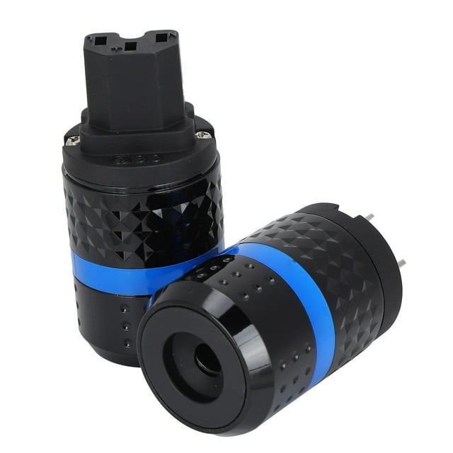 M102R/F102R 2 uds Enchufe de alimentación de Audio enchufe de alimentación de Audio chapado en rodio de cobre puro 100-250V