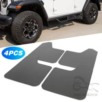 4PCS Universal Car Mud Flaps, Vehicles Mudguard Splash Guards Front and Rear Set, Flexible and Bendable Mudflaps Dirty Fenders, Auto Accessories Compatibility With Pickup SUV Van (Black)