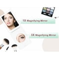 thumbnail image 3 of Portable Makeup Mirror Light Foldable LED Vanity Mirror with 3X Magnifying Mirror Control 3 Color Temperature Adjustable Stepless Dimmable Type-C Rechargeable, 3 of 7
