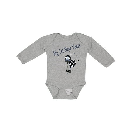 

Inktastic My 1st New Years Gift Baby Boy or Baby Girl Long Sleeve Bodysuit