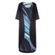 thumbnail image 4 of Vestido de dos piezas de manga corta con cuello redondo y estampado casual de moda para mujer Wmkox8yi bvn71, 4 of 5