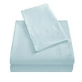thumbnail image 4 of Topcobe Solid Color Bed Sheet Set for Adults Teens, King Size Light Blue, 4 of 4