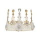 thumbnail image 5 of Tiara de boda elegante accesorio para el cabello nupcial tocado corona de princesa tocado nupcial para fiesta boda mujeres y , 11cmx8cm, 5 of 9