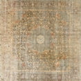 thumbnail image 1 of Ahgly Company Indoor Square Traditional Copper Brown Persian Area Rugs, 8' Square, 1 of 6