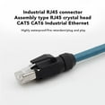 thumbnail image 4 of Connecteur RJ45 Type Assemblage Cat5e, Connecteur RJ45 Type Assemblage 10 Ensembles de Fiches Modulaires 8 Cœurs pour Câblage de Salle de Machine, 4 of 7