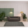 thumbnail image 3 of 5' x 8' Black and Tan Geometric Flatweave Handmade Area Rug, 3 of 4