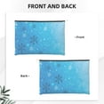 thumbnail image 2 of Hirioo Winter With Snowflakes for Paper Reusable Cosmetic Bag Zipper Encouragement Travel Pouch Toiletry Bag for Women Girls, 2 of 7