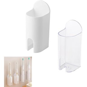 ELOYA- 2 Pack Electric Toothbrush Holders Wall Mounted Adhesive Rechargeable Toothbrush Organizer