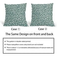 thumbnail image 6 of Vintage Floral Pillow Covers 20x20 Inch Set of 2 Dark Teal and Cream Rustic Flower Outdoor Decorative Throw Pillows Teal Small Floral Print Farmhouse Pillowcases Cotton Linen Cushion Cover for Couch, 6 of 6