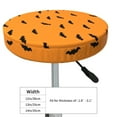 Bar Stool Covers Round halloween bat background AntiSlip Soft Round