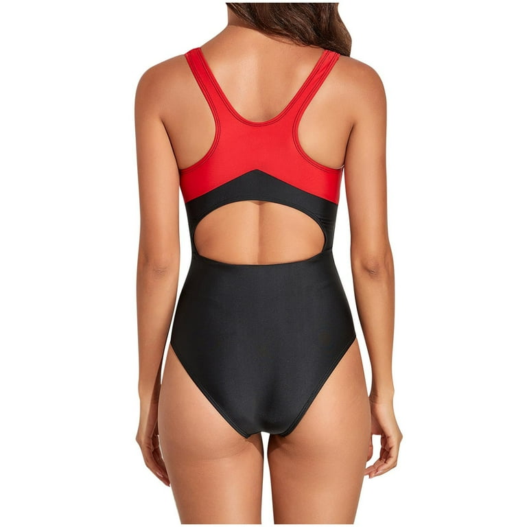 Women's One Piece Swimsuits One Shoulder Swimsuit Tie Side Cutout Bathing  Suits