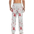 thumbnail image 2 of HPINK-T Red Christmas Tree Mens Sleep Pajama Pants Set Bottoms Lounge Sleepwear PJs, 2 of 7