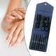 thumbnail image 3 of Set de manicura y cortaúñas con bolsa de piel sintética, herramientas de cuidado personal para mujer Azul, 3 of 9