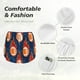 thumbnail image 4 of Balery American Football and Fire Flames Pantalones cortos deportivos para mujer con forro y dos bolsillos, elásticos, para entrenamiento, gimnasio, yoga-Large, 4 of 7