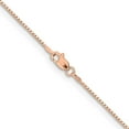 thumbnail image 3 of Solid 14K Rose Gold 1.2mm Box Link with Lobster Lock Chain - 20", 3 of 8