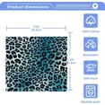 thumbnail image 4 of Creative Leopard Print Washcloth 12x12in Set, 4 Pack Absorbent Cotton Towel Square Kitchen Dishes Towels, Soft Cleaning Face Hand Towel Fast Drying Wash cloth, 4 of 7