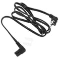 thumbnail image 3 of Ac Power Cord 2 Prong Extension Cord Angled Electrical Extension Cable Tv Power Cord Supply, 3 of 8
