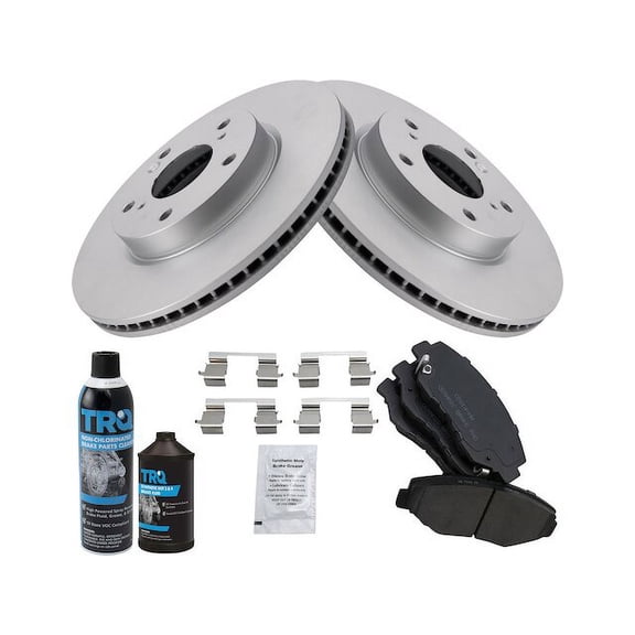 Front Brake Pad and Rotor Kit - Compatible with 2016 - 2018 Honda Civic 2017