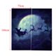 thumbnail image 3 of Cortina de Navidad 2x persianas de cortinas de puerta de ventana con temática de Navidad para la decoración de Navidad 22 # 22 # Magideal Cortina de Navidad, 3 of 5