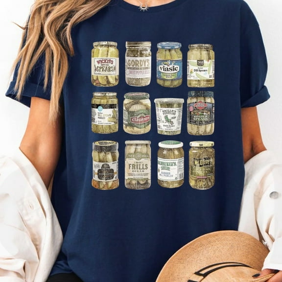 Unisex Canned Pickles Graphic T-Shirt, Sizes S-5XL, Tbun