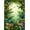Green, Pattern 2, variant on Flatwoven High Traffic Area Rug, Enchanted Forest Floral & Fauna Vintage Style, Non Slip, Stain Resistant, Washable Area Rugs for Living Room, Bedroom(Green, 4X6)