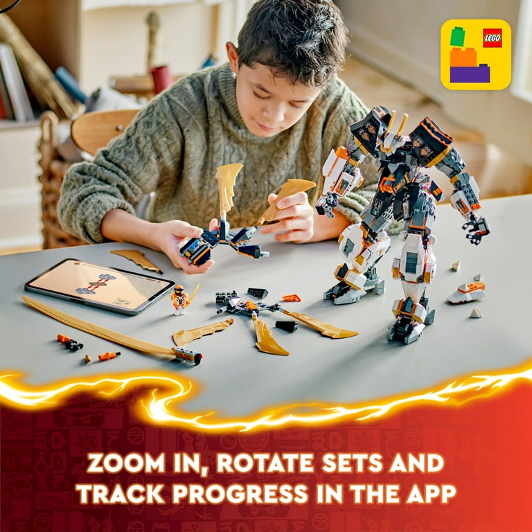 LEGO NINJAGO Cole's Titan Dragon Mech Adventure Toy for Boys and