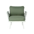 thumbnail image 7 of Christopher Knight Home Outdoor Rope Woven Lounge Chairs with Cushions, Steel Frame, Off White+Green, Set of 2, 7 of 7