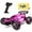 Pink&light, variant on Tecnock RC Cars for Girls and Boys, 1:18 Scale Remote Control Car with USB-C Easy Charging for 50-Min Play, 2WD RC Racing Car with LED Lights