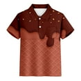thumbnail image 3 of Hiijoy Big Boy's Polo Shirt Ice-Cream Print Short Sleeve Breathable T-Shirt, Sizes 3-14, 3 of 3