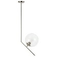 thumbnail image 5 of Indoor Home Decorative Ryland 1 Light Chrome and Clear Glass Pendant, 5 of 7