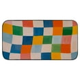 thumbnail image 2 of Qinduosi Retro Wavy Checkered Door Mat,Welcome Doormat Decorative Home Floor Mat, Non Slip Rubber Back and Water Absorption for Outdoor Indoor Entrance Decor 19.68*39.37 in, 2 of 6