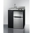 thumbnail image 3 of 30 Inches Wide All-In-One Kitchenette, stainless steel/black, 3 of 5
