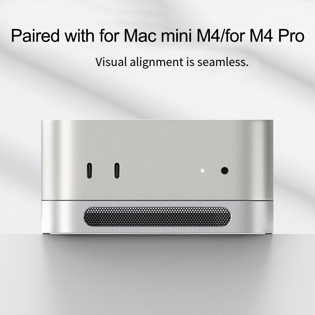 Dustproof Cooling Stand for Mac-Mini-M4: Enhanced Ventilation & Protection!
