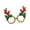 K, variant on Funny Christmas Glasses Frames with Santa Claus & Christmas Tree,Glitter Christmas Costume Eyeglasses for Christmas Party Favors Decorations(One Size Fits All)