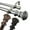 Bronze, variant on Royal 1" Double Curtain Rod 120-170 inch - Black