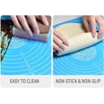 thumbnail image 4 of Duslogis Silicone Baking Mat for Rolling Pastry Dough with Measurements, 25.6" x 17.7" BPA Free Non stick and Non Slip Blue Table Sheet Baking Supplies for Bake Pizza Cake, 4 of 7