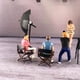 thumbnail image 1 of Figura que habla Hugo 1:64 Muñeca de resina Miniatura Azul rosado, 1 of 9