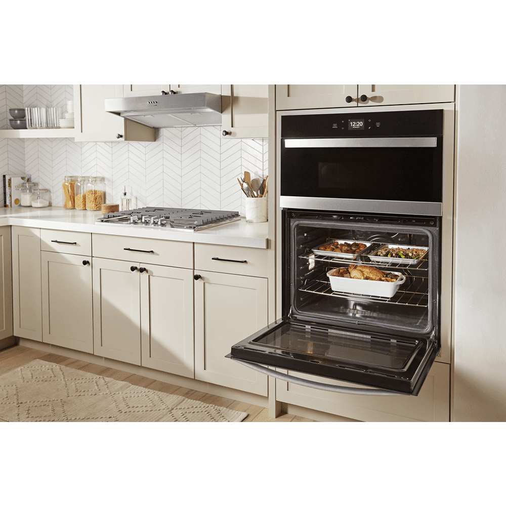 Whirlpool 27 Inch Combo Thermal Self Clean Oven WOEC5027LB