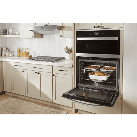 Whirlpool - 30" Smart Built-In Electric Combination Wall Oven with Air Fry - Stainless Steel