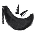 thumbnail image 1 of Anime Lobo zorro/gato cola de felpa + 2 Clip orejas Prop Halloween Cosplay nuevo, 1 of 5