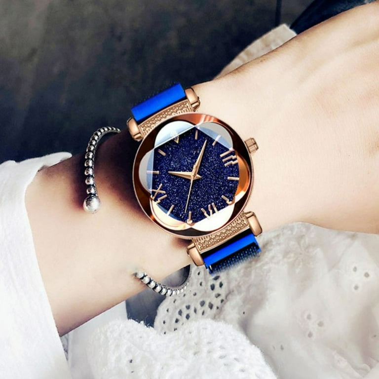 Wrist Watch Starry Sky Watch With Magnetic Strap 5pcs Set Luxury