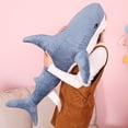 thumbnail image 3 of Taize Stuffed Shark Toy Large Size Breathable Non-shedding Vibrant Stuffed Animal Cushion Toy for Sofa Decor, 3 of 8