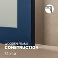 thumbnail image 4 of eviva  Acclaim 48" x 30" Rectangular Blue Wooden Framed Mirror, 4 of 7